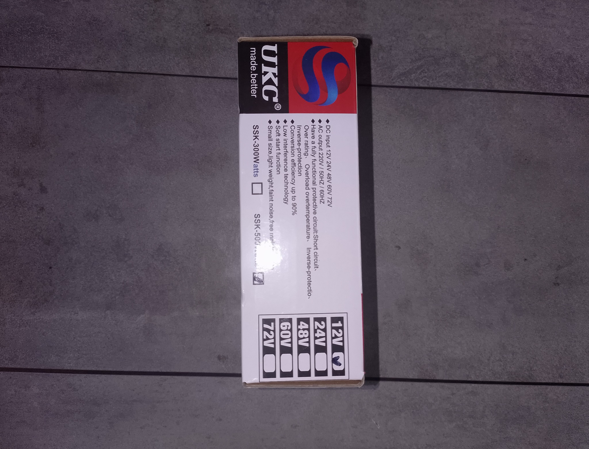 Коробка автомобильного инвертора UKC 500W 12 В 220 В