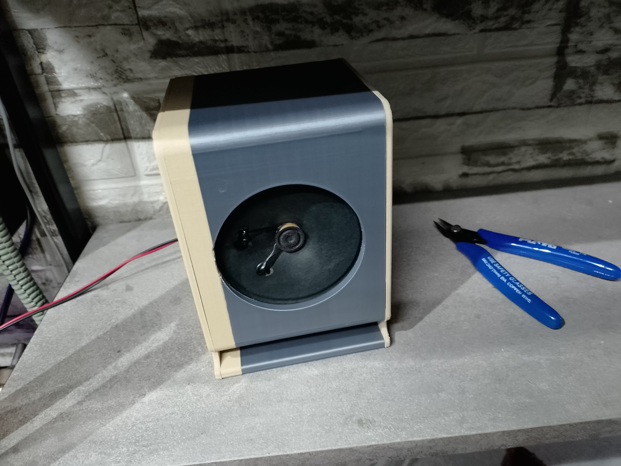 Самодельная лабиринтная колонка из деталей, напечатанных на 3D-принтере
