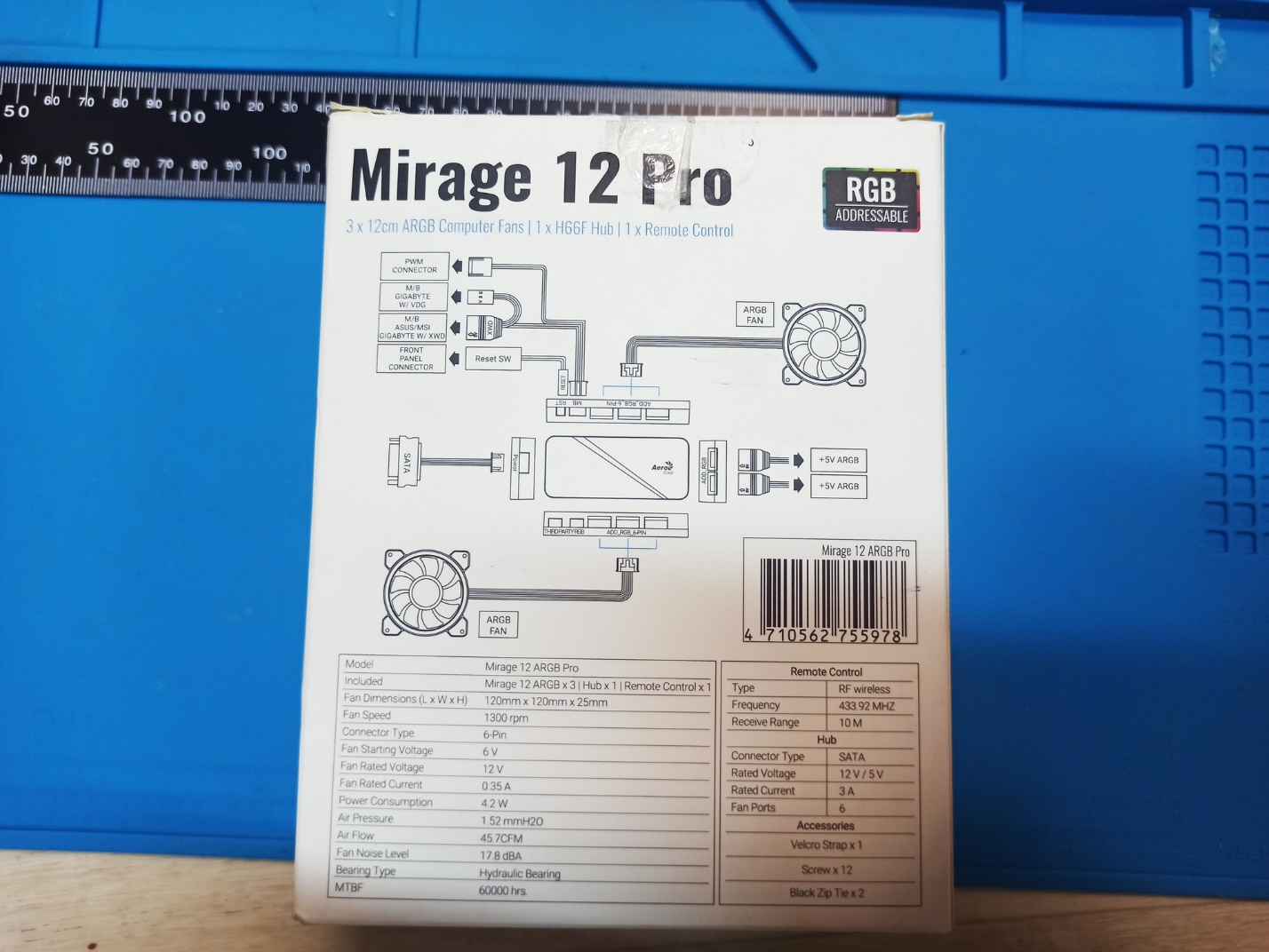 Коробка Aerocool Mirage 12 ARGB Pro — другая боковая сторона