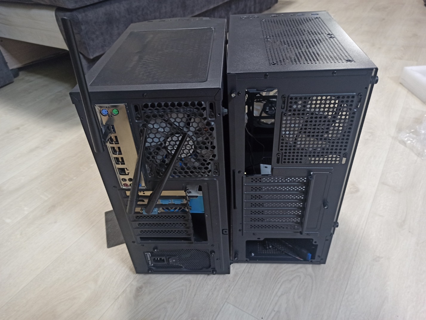 Сравнение габаритов с AeroCool Sentinel