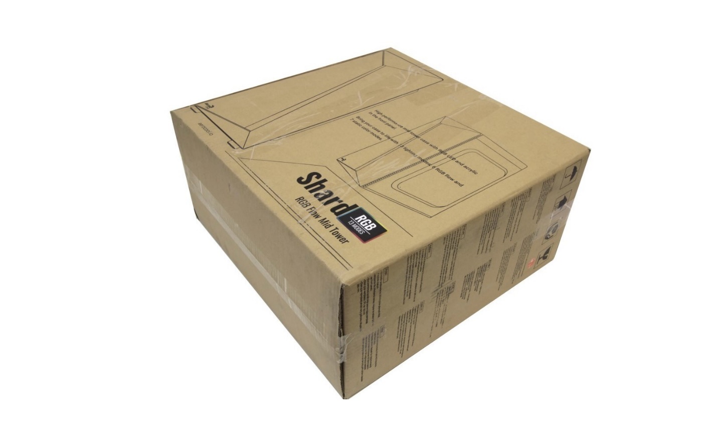 Коробка AeroCool Shard — передняя сторона