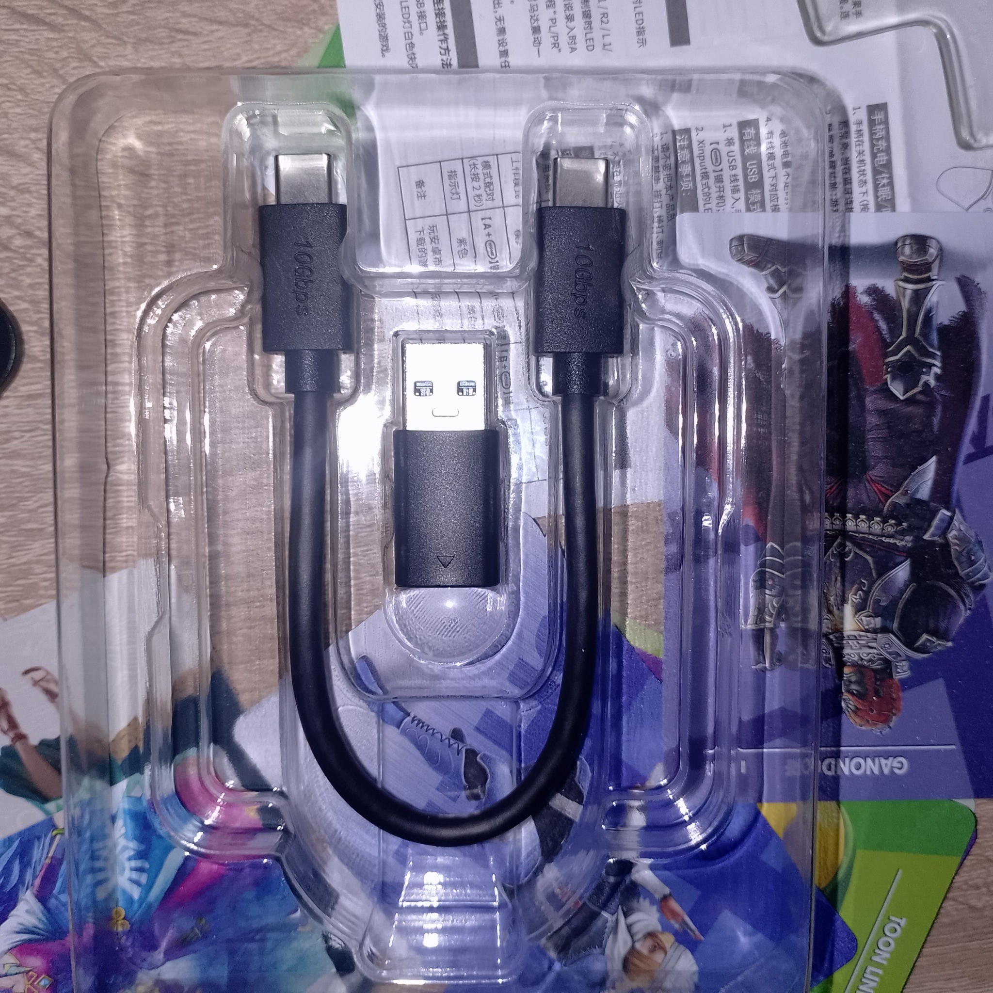 Кабель USB-C и переходник USB-A из комплекта CUSU K5
