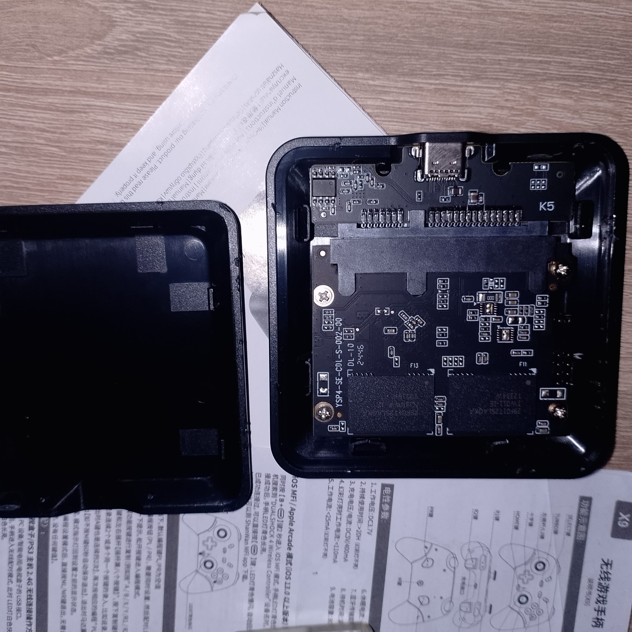 CUSU K5 512GB после разборки с внутренней платой