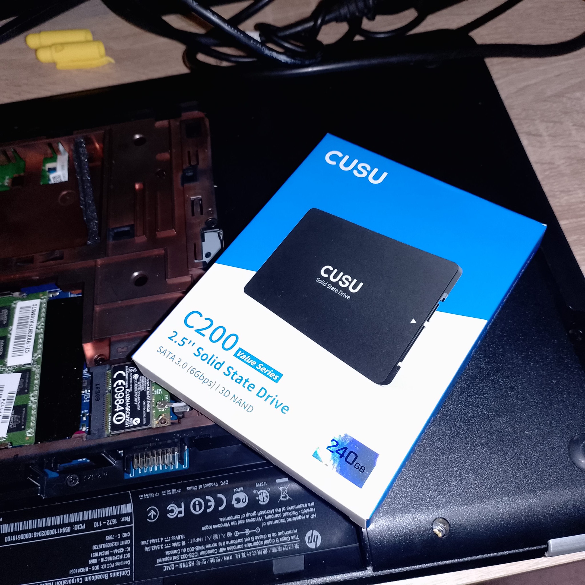 апгрейд ноутбука HP - SSD CUSU C200
