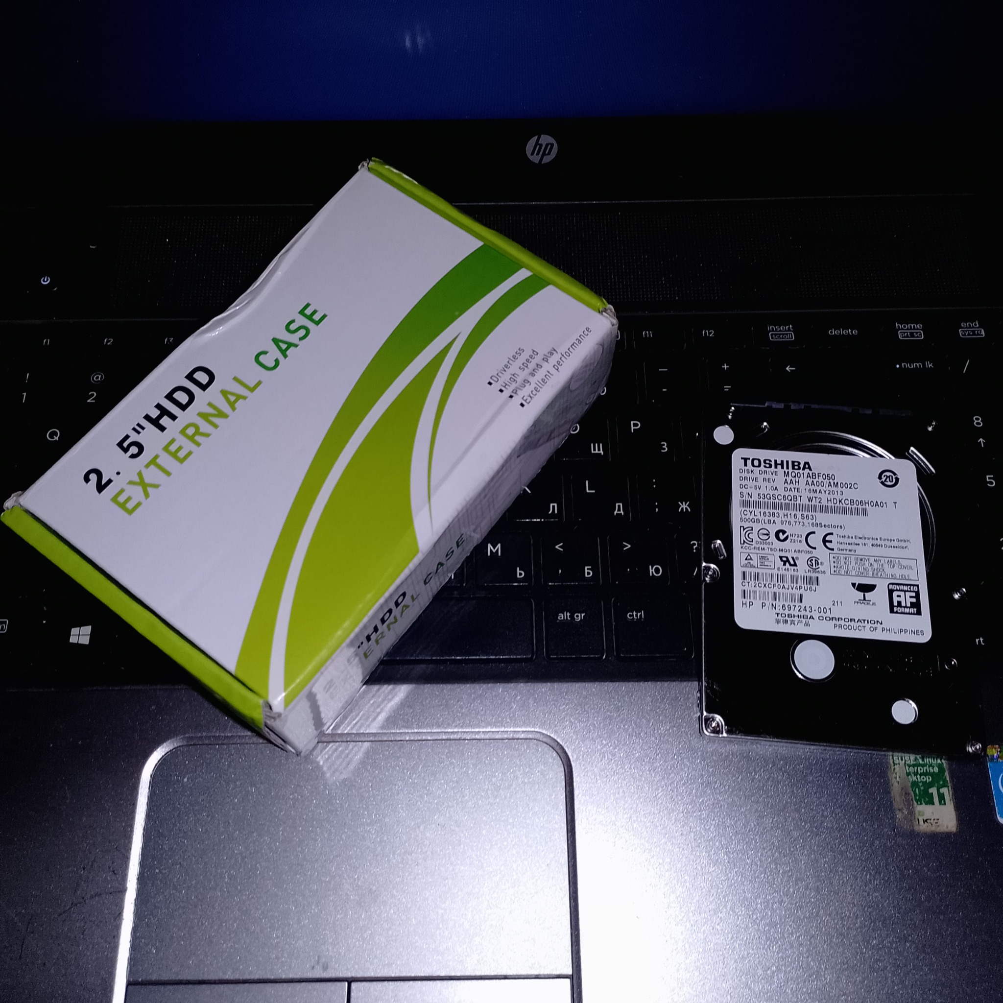 апгрейд ноутбука HP - SSD и HDD
