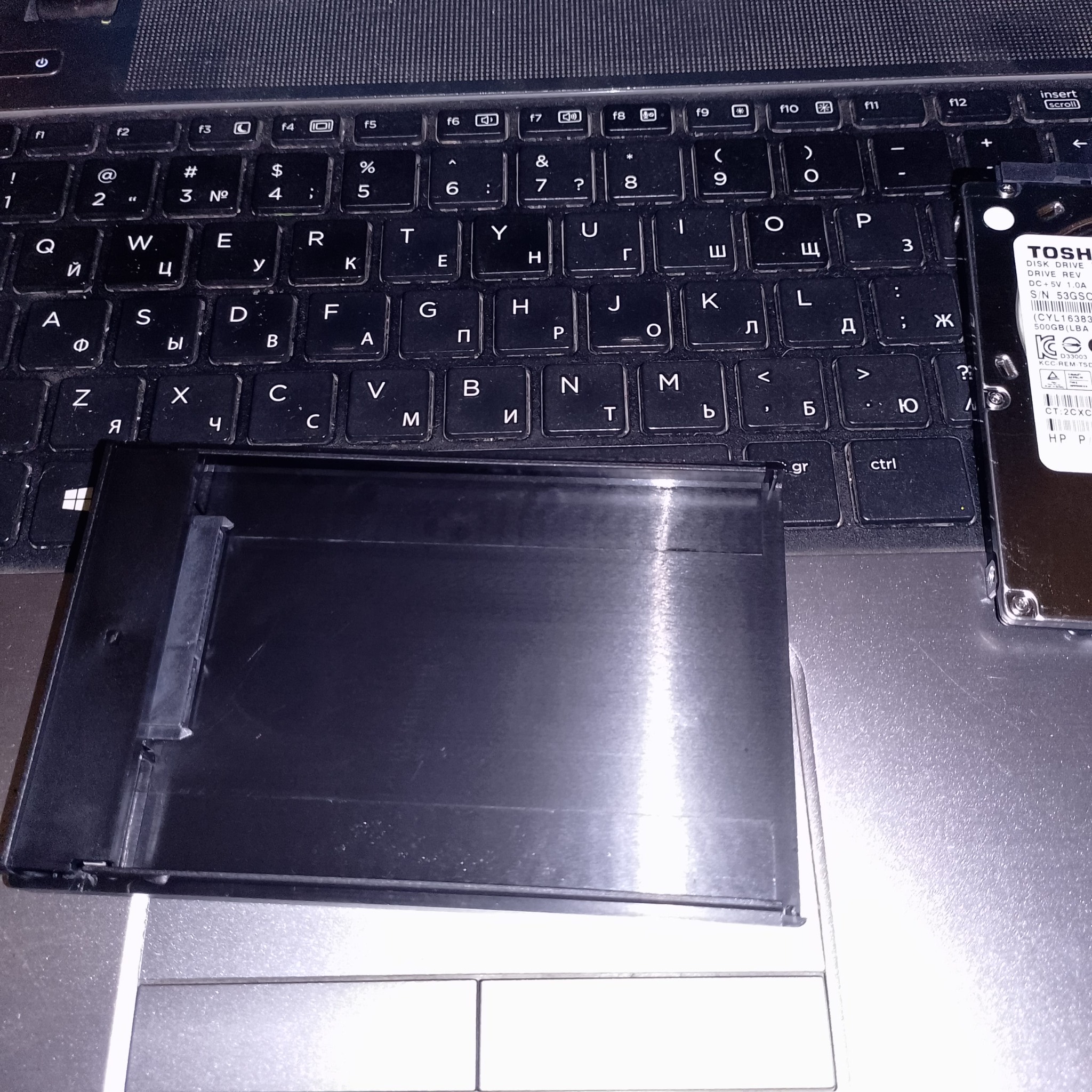 апгрейд ноутбука HP ProBook 450 G0 - проверка клавиатуры