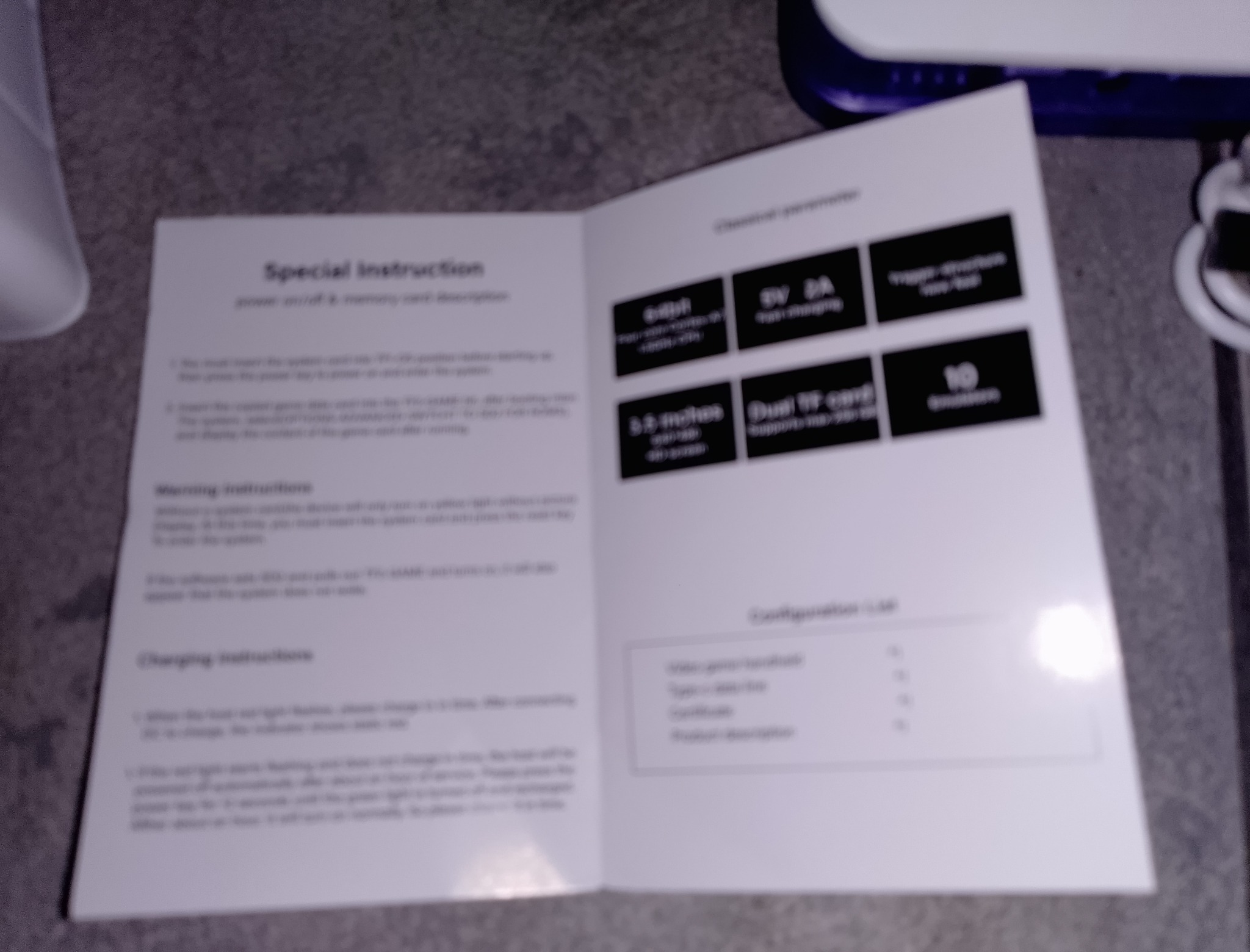 Страницы инструкции R36S с разделами Special instruction