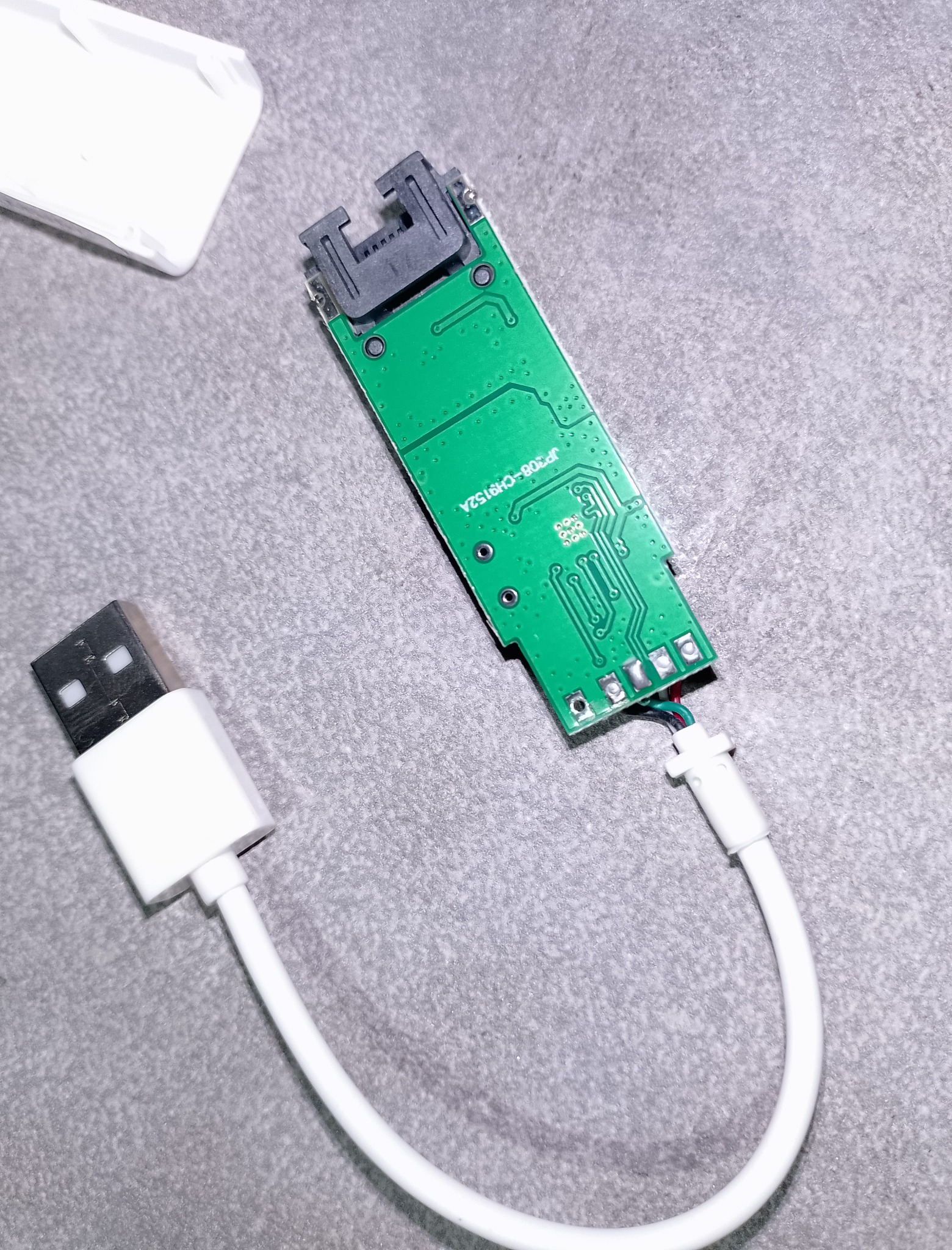 USB Ethernet адаптер CH9152 обратная сторона платы